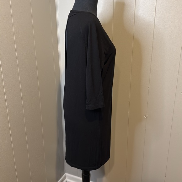 Zara W&B Women’s Small Midi Dress 2/3 Long Sleeve Small Back Cutout - Picture 3 of 5